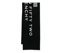 Schal mit Jacquard-Logo - Schwarz