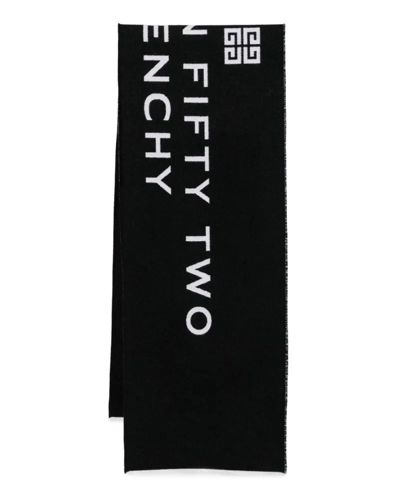 Givenchy Schal mit Jacquard-Logo - Schwarz Schwarz