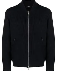 Theory Ryke Cardigan mit Baseball-Kragen Blau