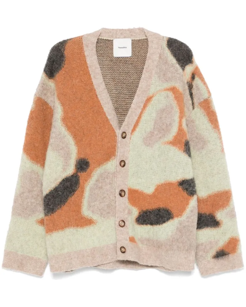 Nanushka Nessin Cardigan - Orange Orange