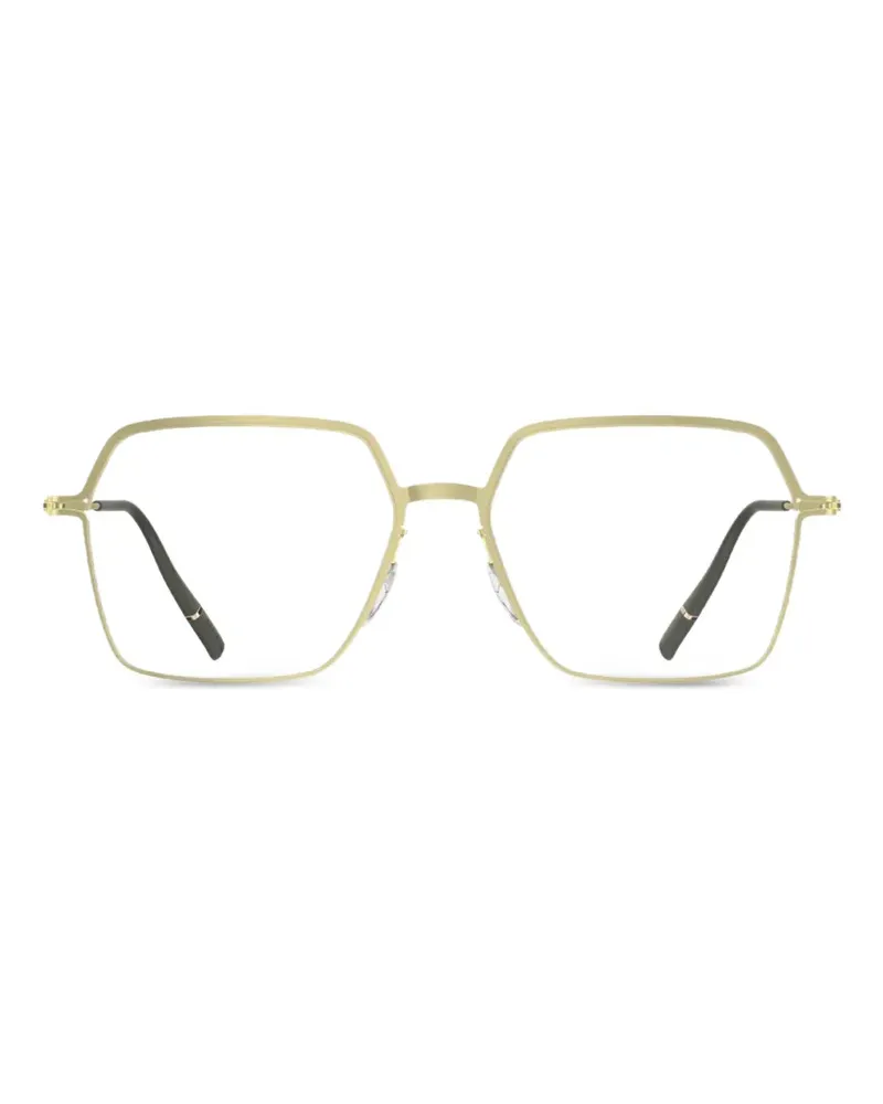 Silhouette Titanium Reframed geometric-frame glasses - Gold Gold