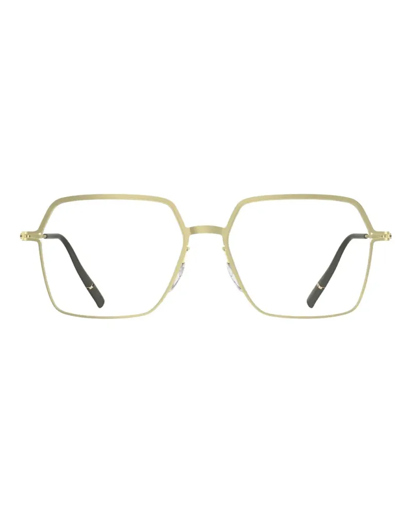 Silhouette Titanium Reframed geometric-frame glasses - Gold Gold