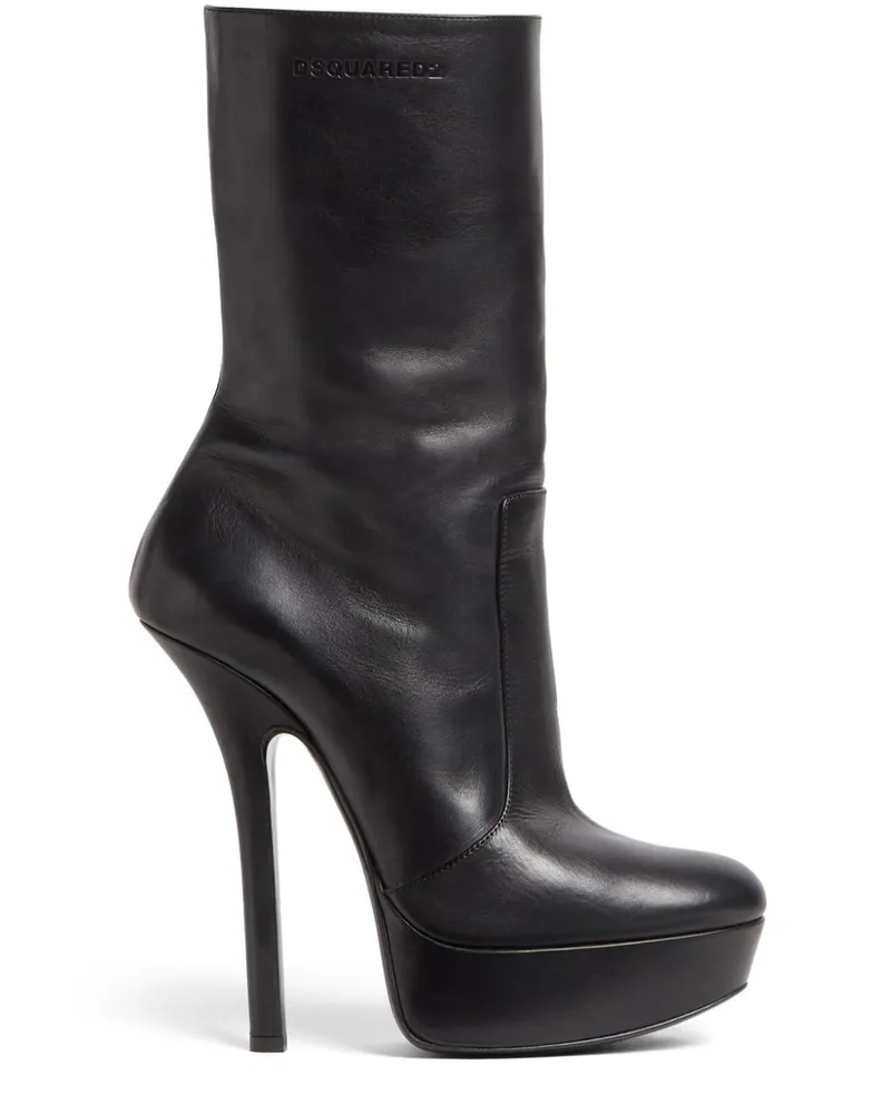 Dsquared2 Stiefel mit Logo-Prägung 120mm - Schwarz Schwarz