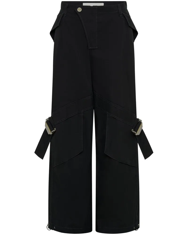 Dion Lee Hose mit geradem Bein - Schwarz Schwarz