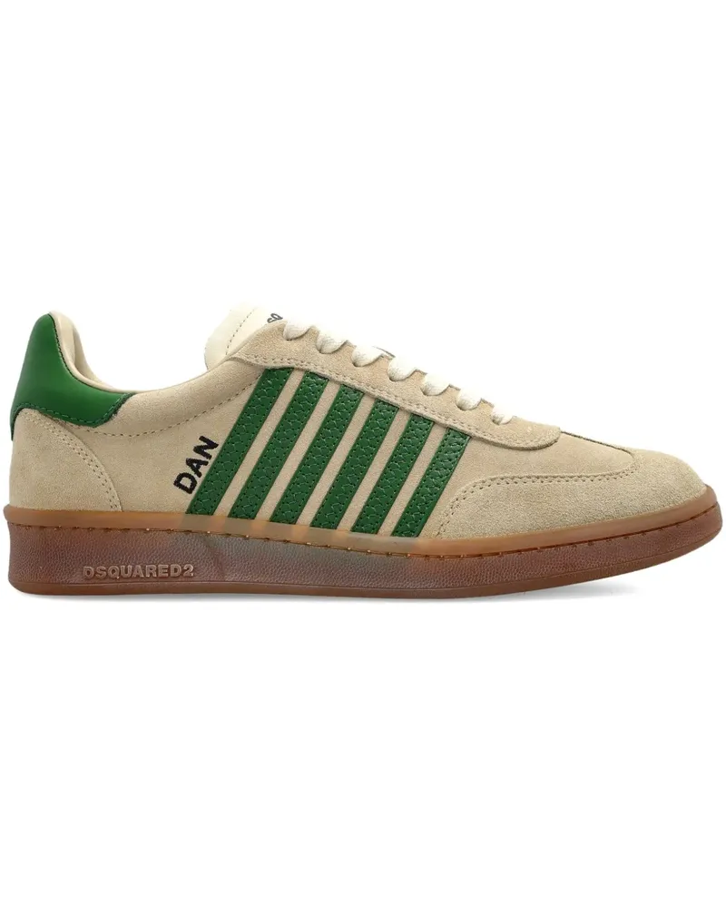 Dsquared2 Gestreifte Boxer Sneakers - Nude Nude