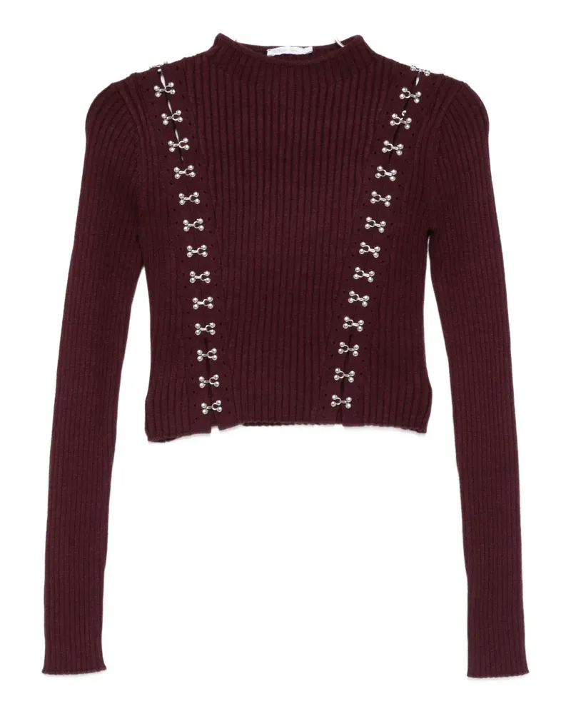 Patrizia Pepe metal-detail sweater - Violett Violett