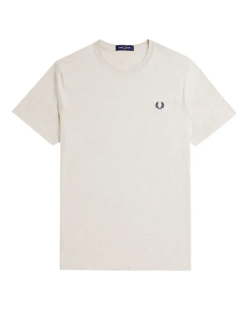Fred Perry logo-embroidery T-shirt - Nude Nude