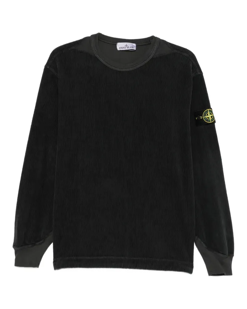 Stone Island Pullover mit Kompass-Patch - Grau Grau