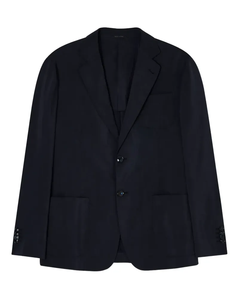 Giorgio Armani Sakko mit aufgesetzten Taschen - Schwarz Schwarz
