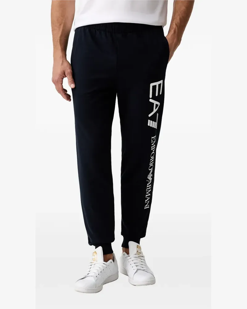 EA7 Jogginghose mit Logo-Print - Blau Blau