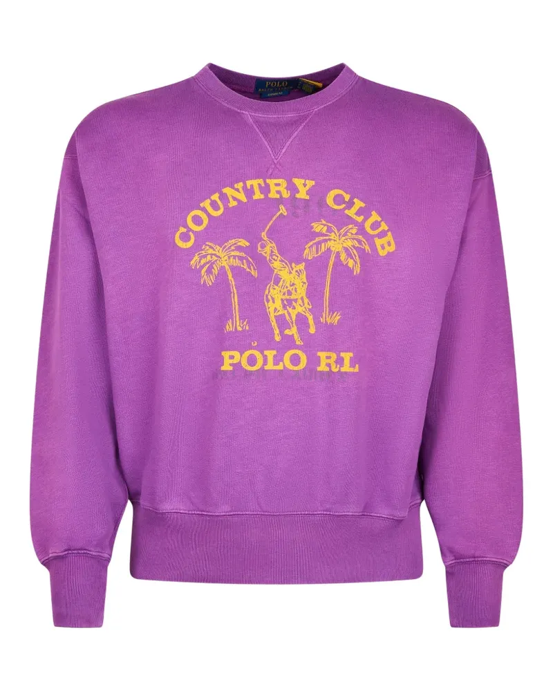 Ralph Lauren graphic-print sweatshirt - Violett Violett