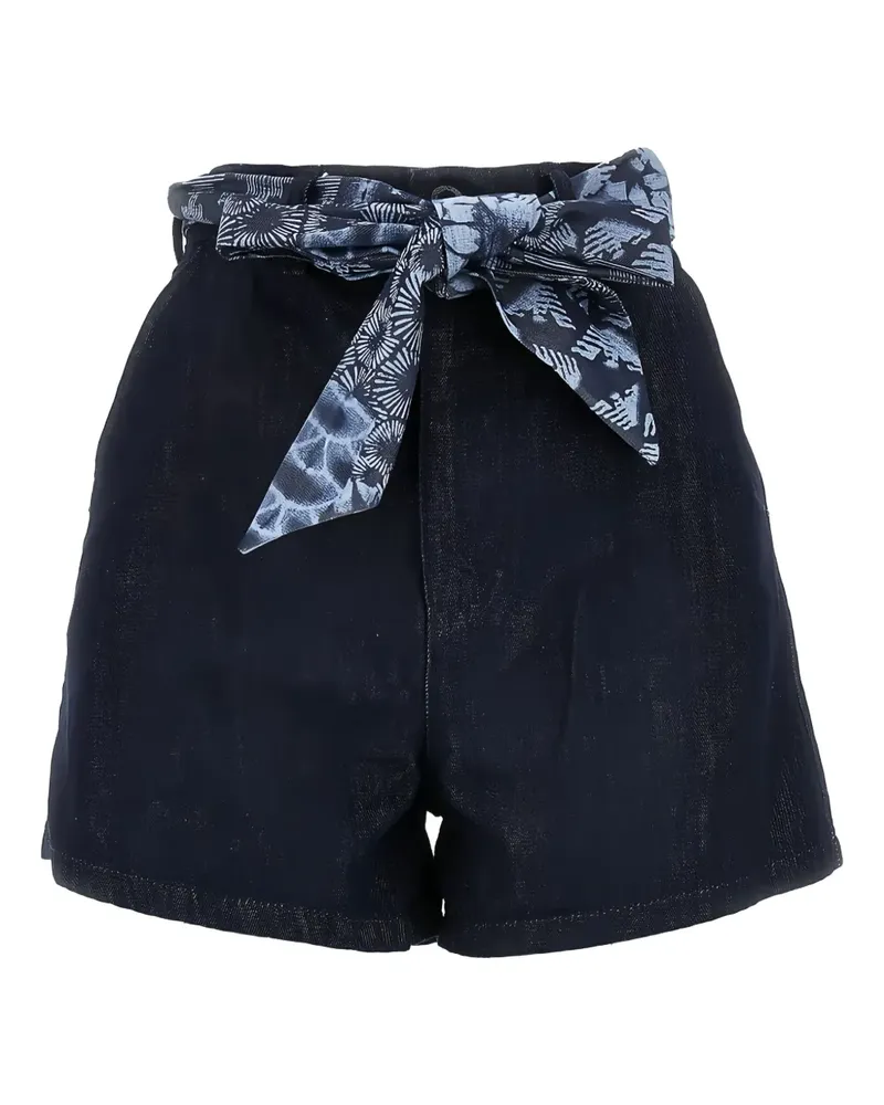 Emporio Armani Jeans-Shorts mit Print - Blau Blau
