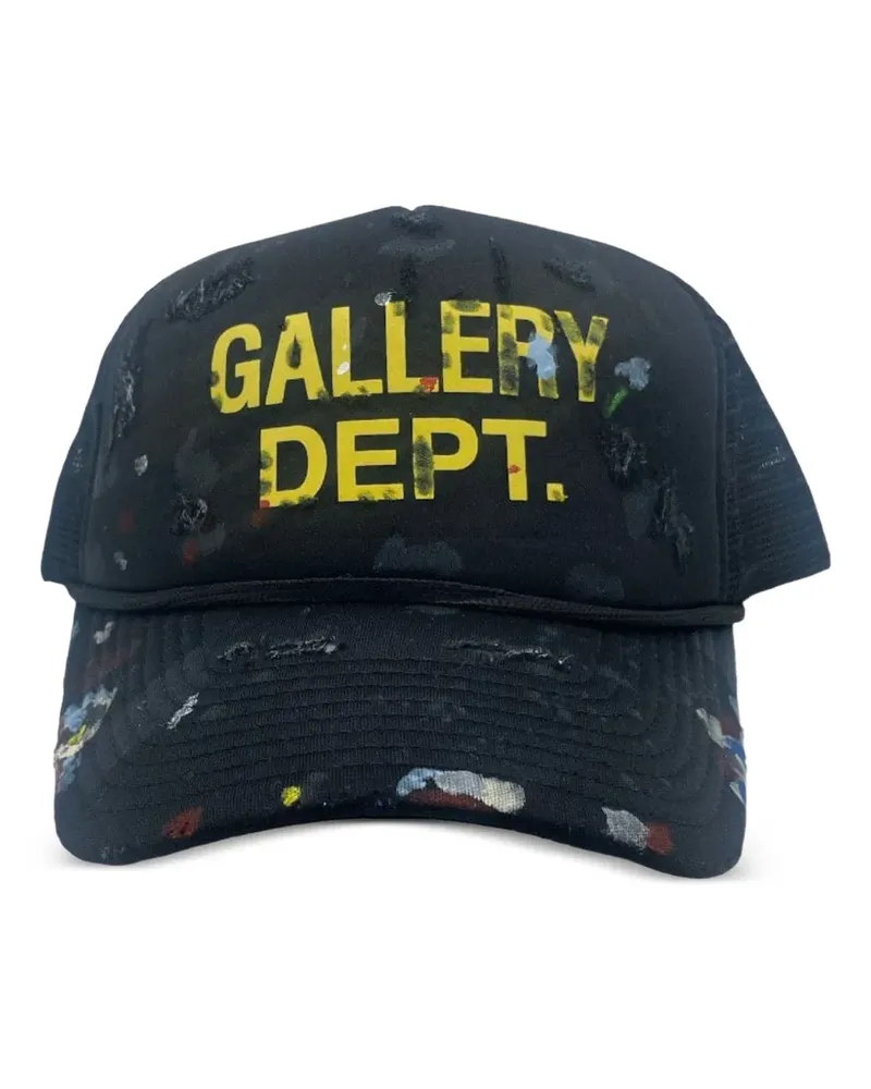 GALLERY DEPT. distressed paint-splatter cap - Schwarz Schwarz
