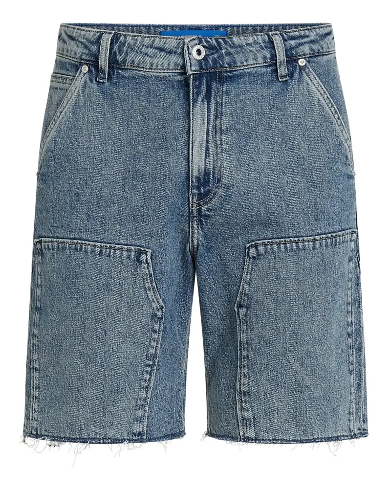 Karl Lagerfeld Ungesäumte Shorts - Blau Blau