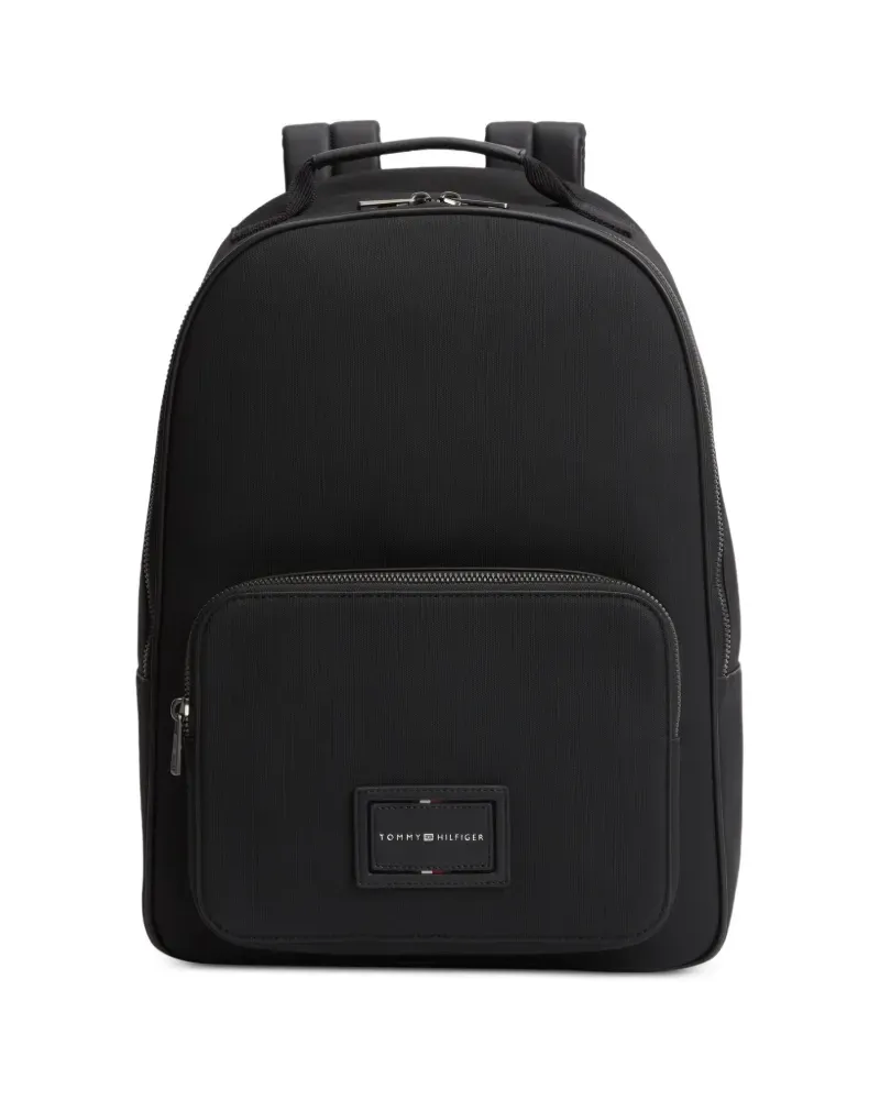 Tommy Hilfiger Rucksack mit Logo-Patch - Schwarz Schwarz
