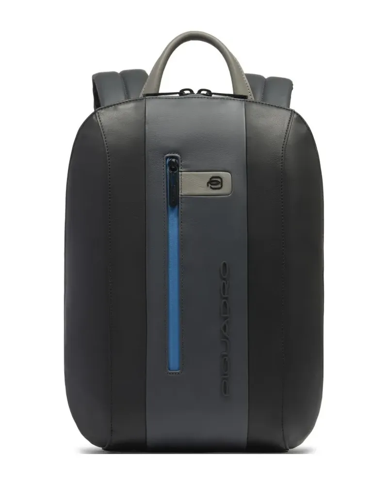 Piquadro small laptop backpack - Schwarz Schwarz