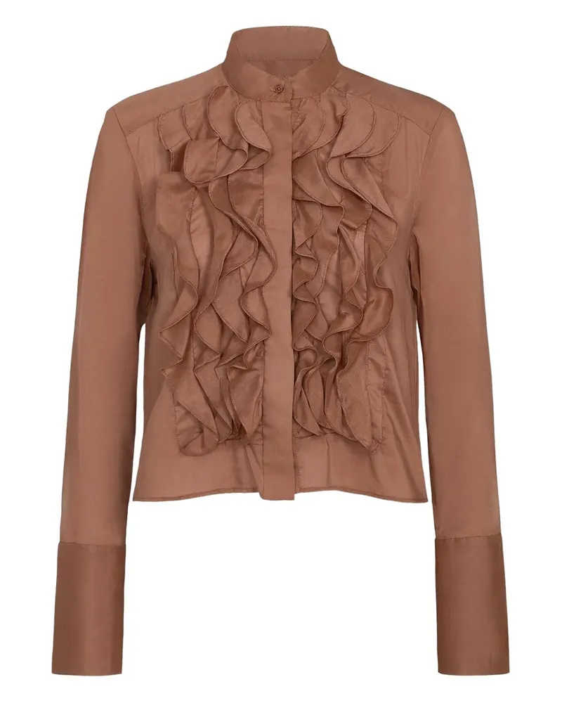 TWP Gerüschtes Patti Hemd - Braun Braun