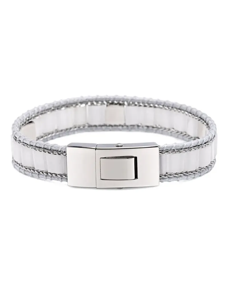 Nialaya Jadearmband mit Nietenverzierung - Silber Silber