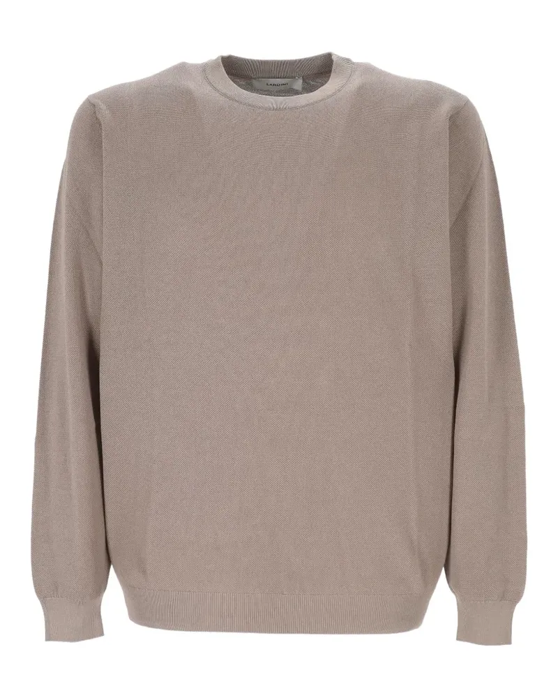 LARDINI textured-knit sweater - Nude Nude