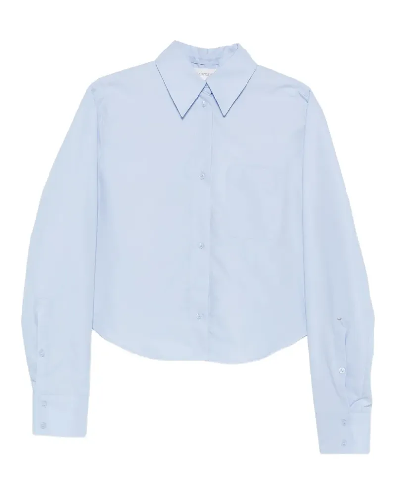 SPORTMAX Hemd mit Falten - Blau Blau