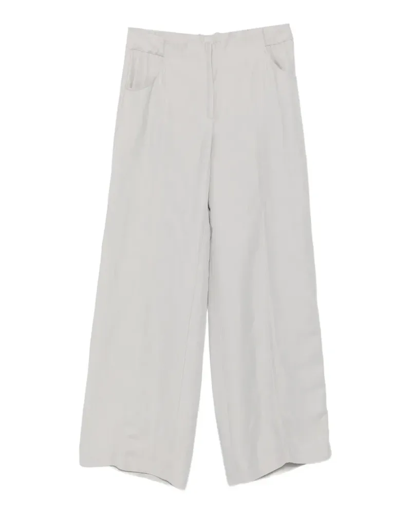 Liviana Conti Shorts mit abgerundetem Saum - Grau Grau