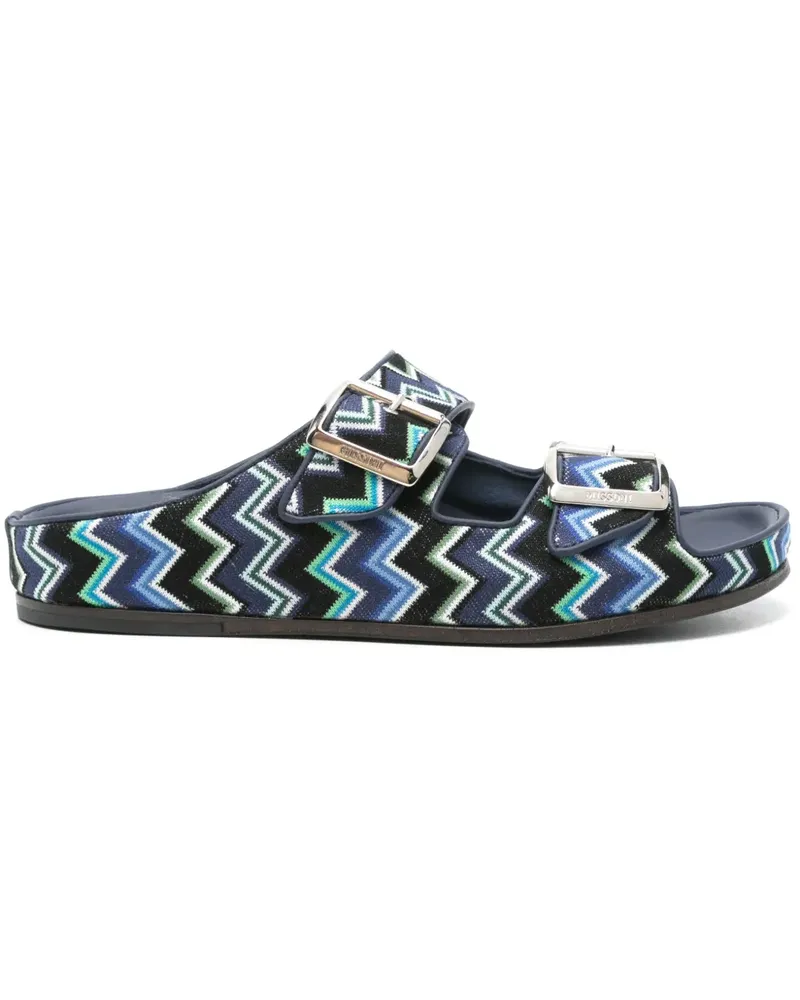 Missoni Sandalen mit Zickzackmuster - Blau Blau