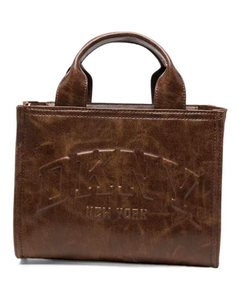 DKNY Handtasche mit Logo-Prägung - Braun Braun