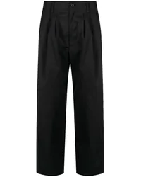 Yohji Yamamoto x New Era Hose mit Bundfalten Schwarz