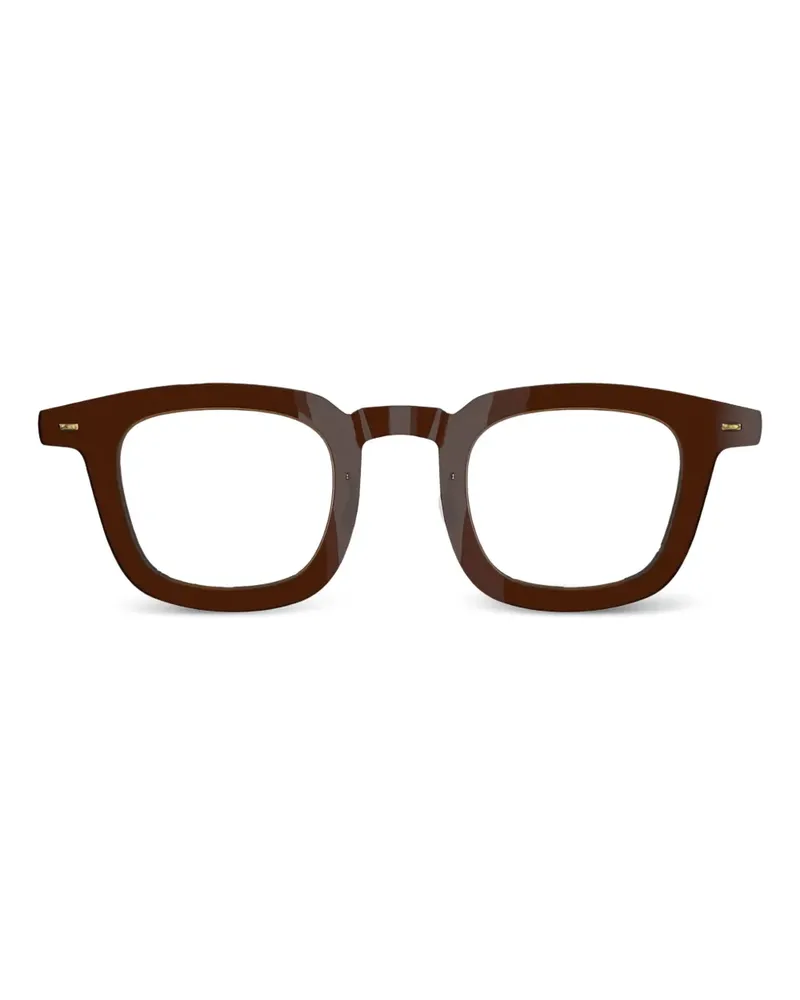 Lindberg Brille mit eckigem Gestell - Braun Braun