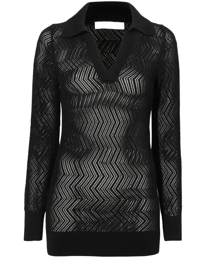 Proenza Schouler Agnes Pullover aus Pointelle-Strick - Schwarz Schwarz
