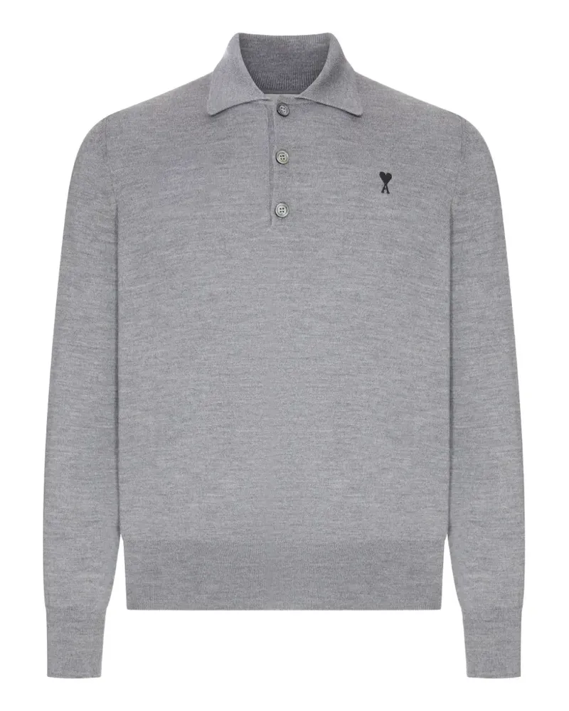 AMI Paris Ami de Coeur polo shirt - Grau Grau