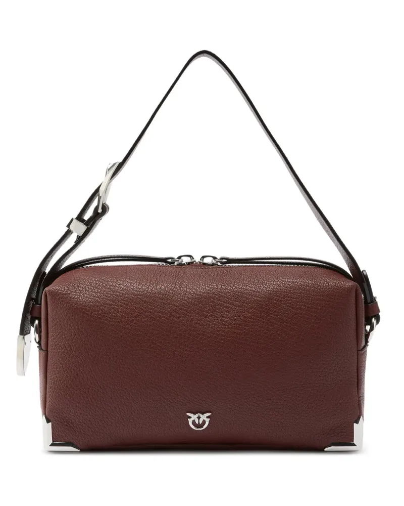Pinko Schultertasche mit Logo-Schild - Braun Braun
