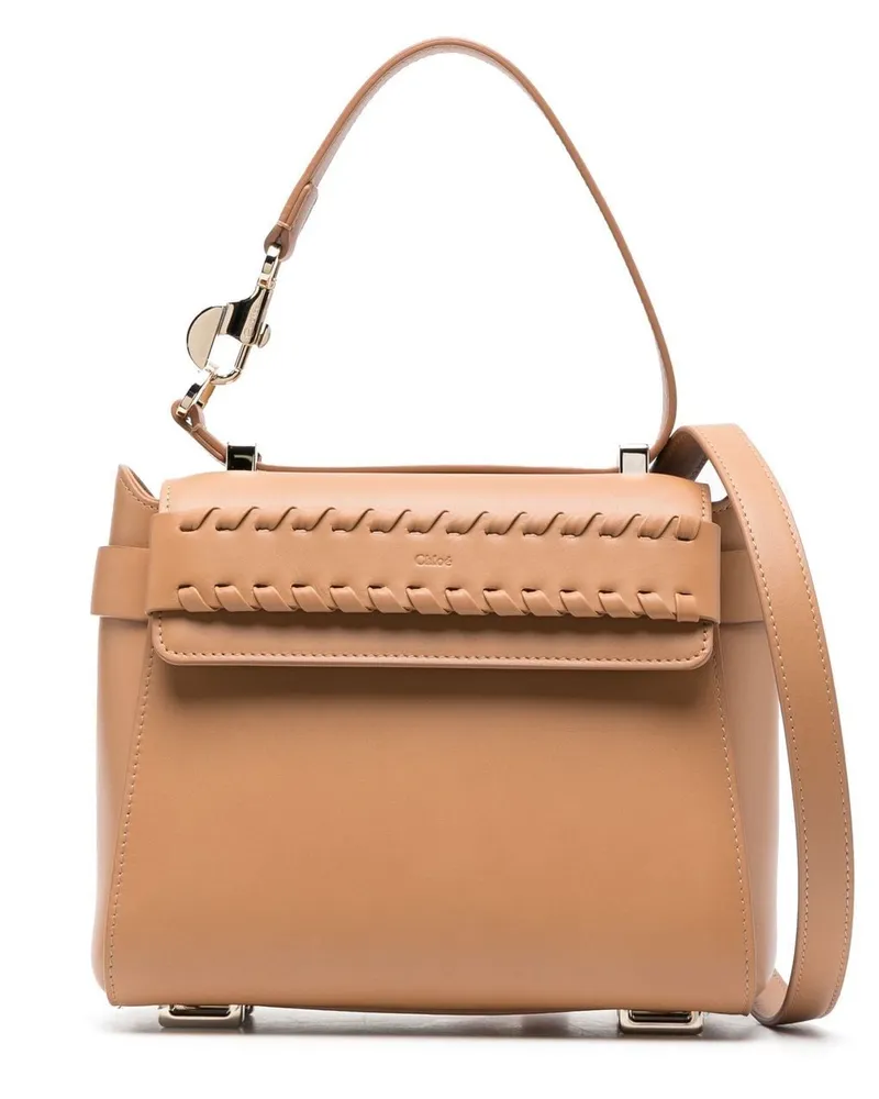 Chloé Handtasche mit Kontrastnaht - Nude Nude