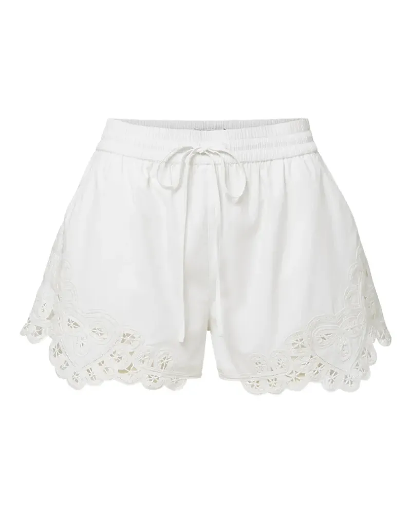 Veronica Beard Vivaldi lace-trim shorts - Weiß Weiß