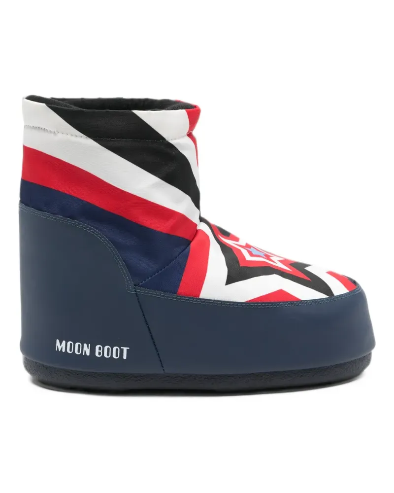 Moon Boot MB Icon low nolace comet star-print boots - Weiß Weiß