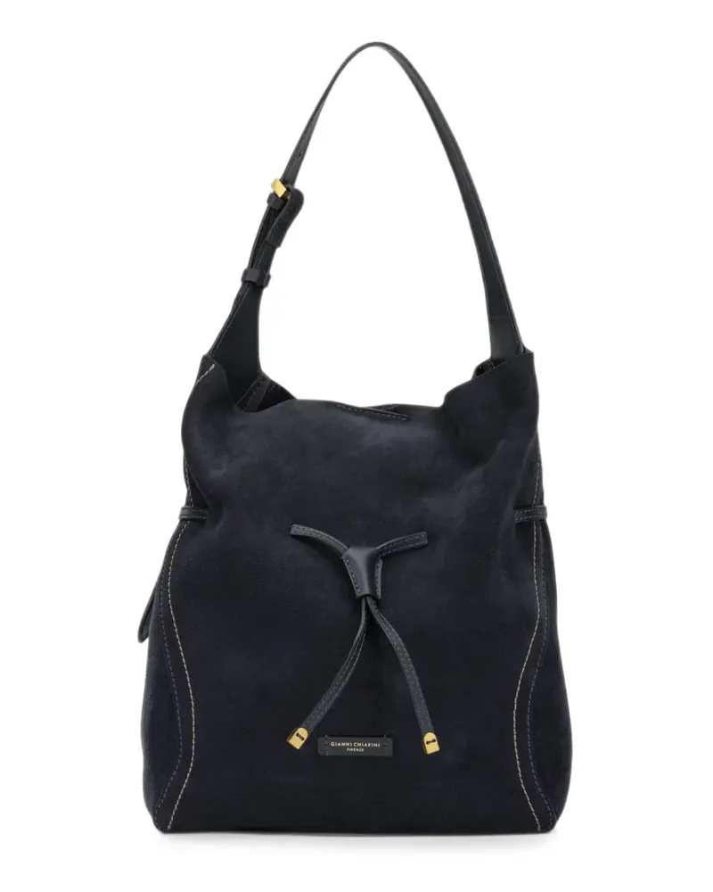 Gianni Chiarini Sienna Schultertasche mit Kordelzug - Blau Blau