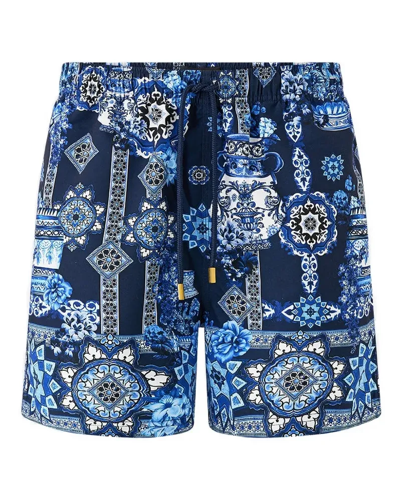 Camilla elastic-waist swim shorts - Blau Blau