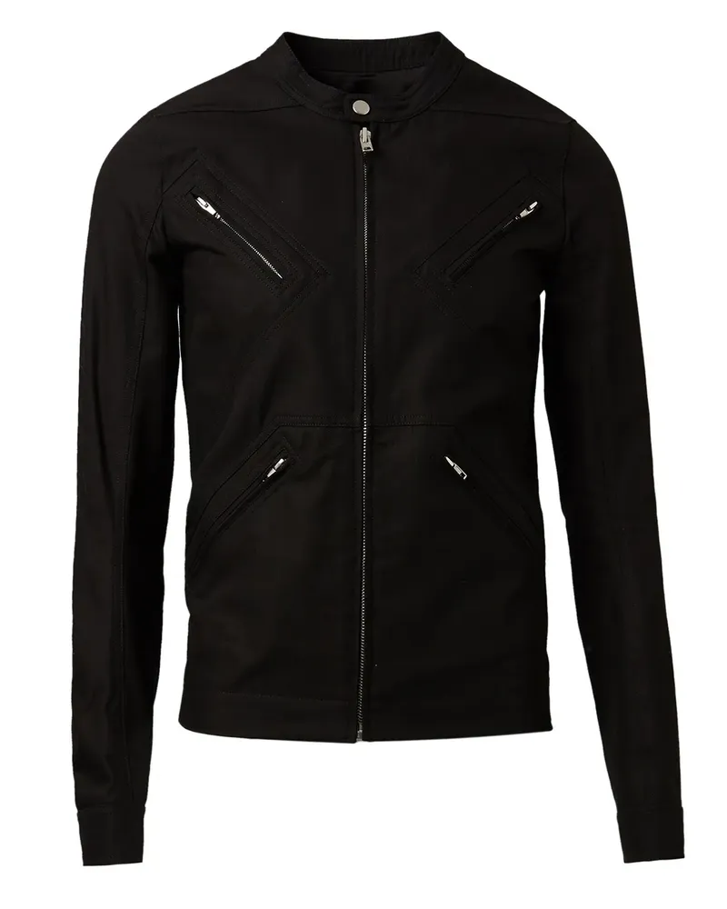 Rick Owens Jacke mit Stehkragen - Schwarz Schwarz