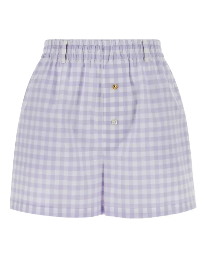 Moschino Shorts mit Vintage-Check - Violett Violett