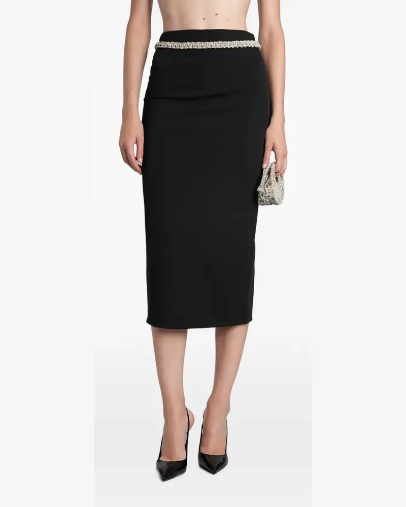 HIBOURAMA Hera midi skirt - Schwarz Schwarz