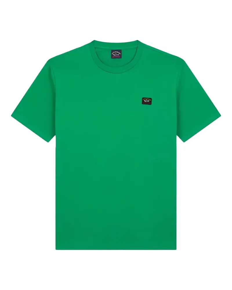 Paul & Shark T-Shirt mit Logo-Patch - Grün Grün