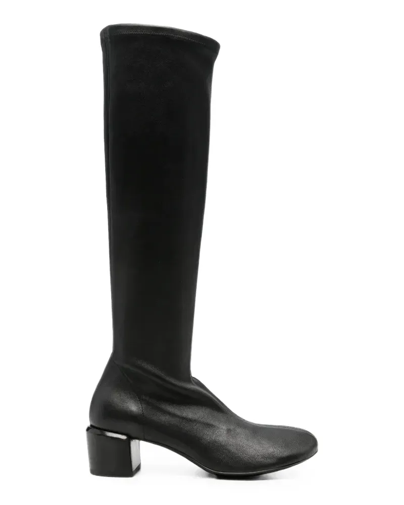 Officine Creative Italia Flore block-heel leather boots - Schwarz Schwarz