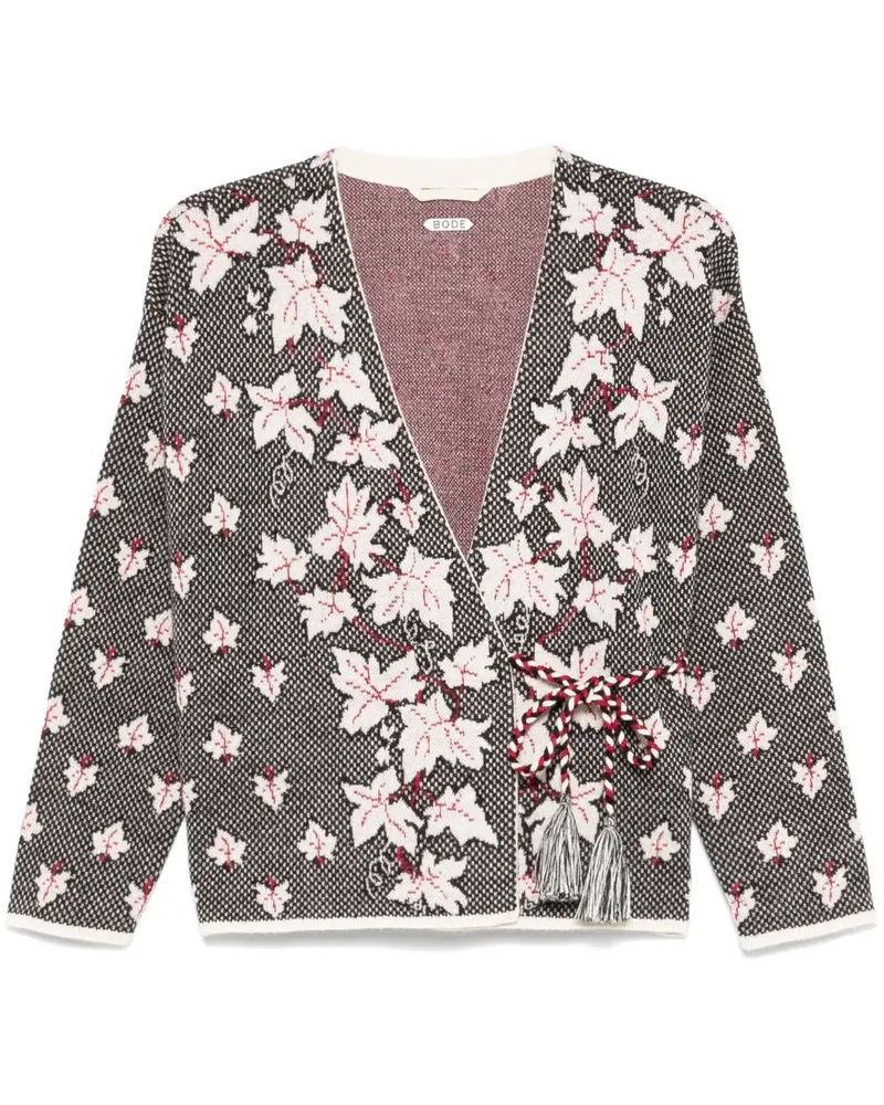 BODE Cardigan aus Ahornjacquard - Schwarz Schwarz