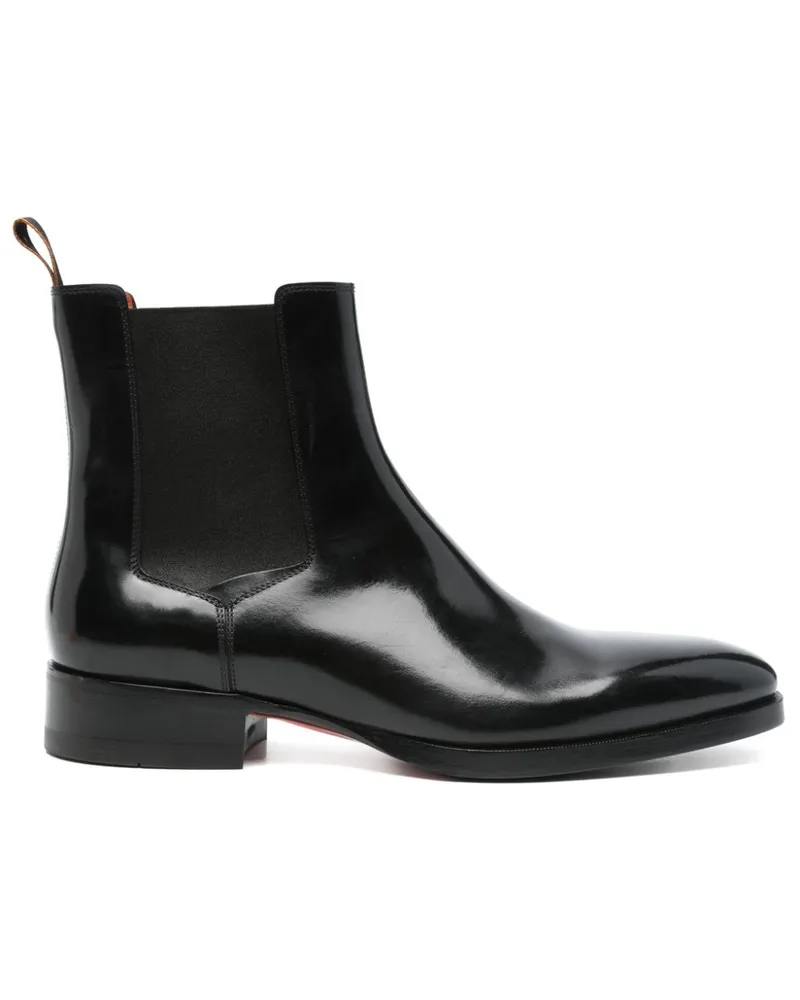 Santoni Klassische Chelsea-Boots - Schwarz Schwarz