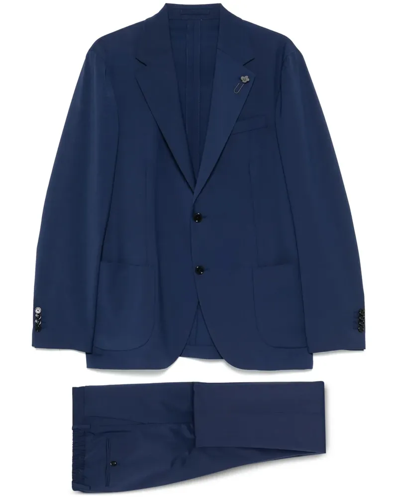 LARDINI Einreihiger Anzug - Blau Blau
