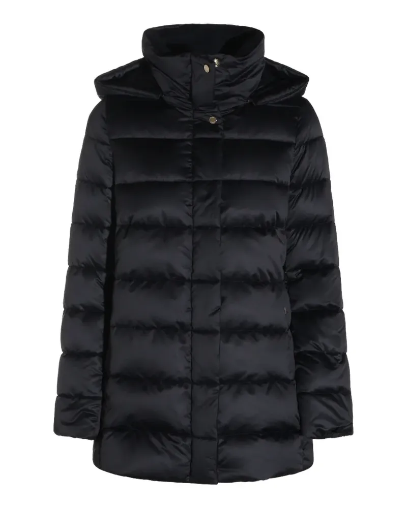 MOORER quilted hooded coat - Schwarz Schwarz