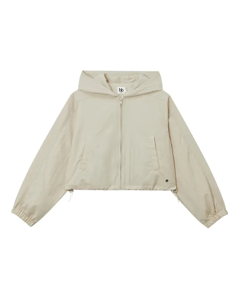 b+ab zip-up hooded jacket - Nude Nude