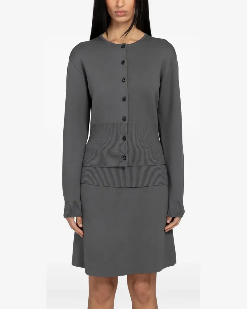 Samsøe & Samsøe Saane ribbed-knit cardigan - Grau Grau