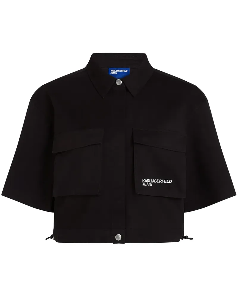 Karl Lagerfeld Utility-Hemd - Schwarz Schwarz