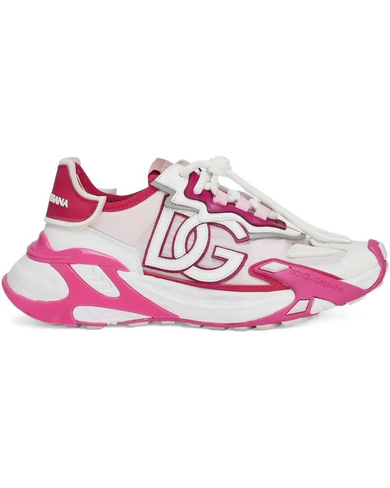 Dolce & Gabbana Sneakers mit Logo-Patch - Rosa Rosa